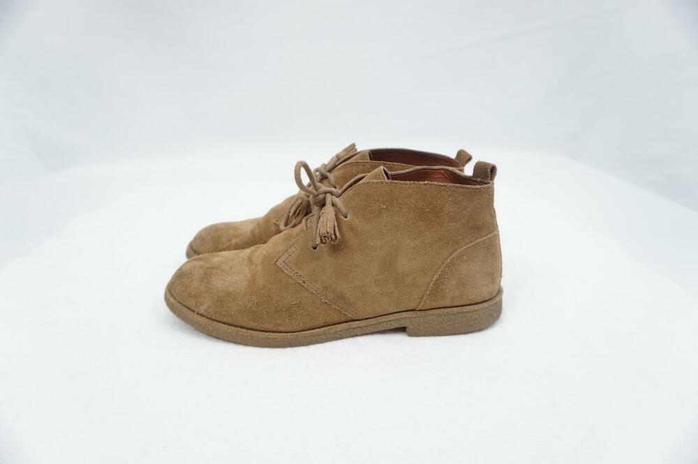 LUCKY BRAND EBERLINE USED WOMEN 6 M BROWN SUEDE CHUKKA ANKLE BOOTS/BOOTIES